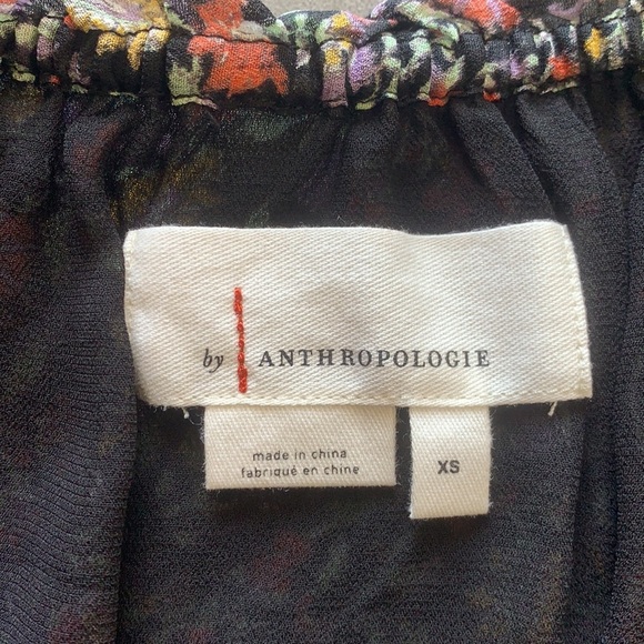 Anthro Viscose Floral Off The Shoulder Top--XS - Picture 9 of 11